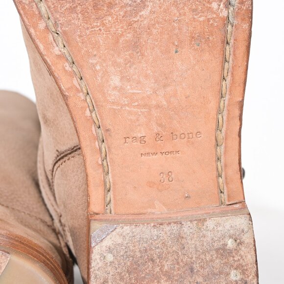 Rag & Bone New York Moto Boot in Beige Suede - 38 - Picture 7 of 7